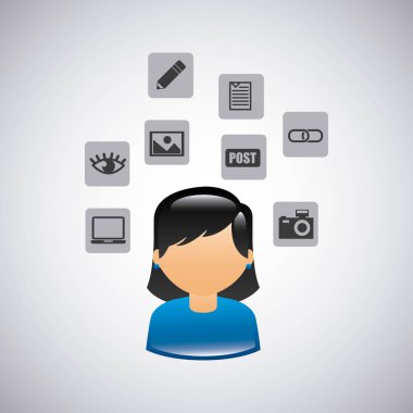 Sosyal medya pazarlama simgesi