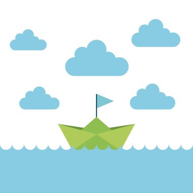 Gemi Tekne kağıt Denizi