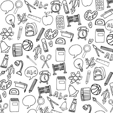 geri okula malzemeleri Icon set