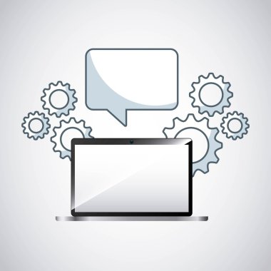 dizüstü bilgisayar teknolojisi simgesi