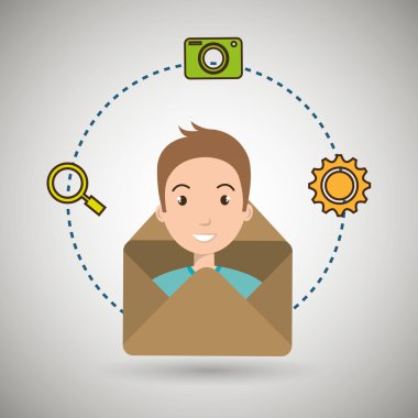 adam çizgi film e-posta kamera arama