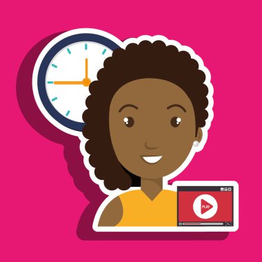 kadın karikatür video kayıt saati