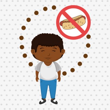 çizgi film çocuk lokanta tehlike sembolü