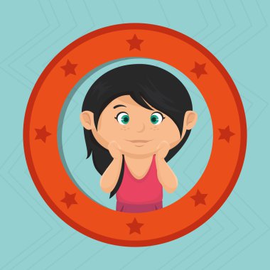 simge çizgi film çocuk mutlu