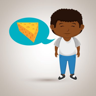 çocuk çizgi film peynir yemek dilimlenmiş