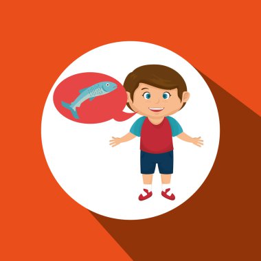 çocuk çizgi film gıda balık taze