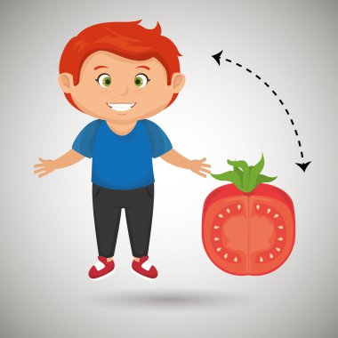 çocuk çizgi film domates sebze sağlık