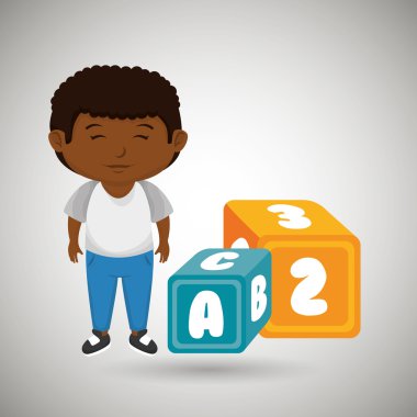 çizgi film çocuk küp alfabesi