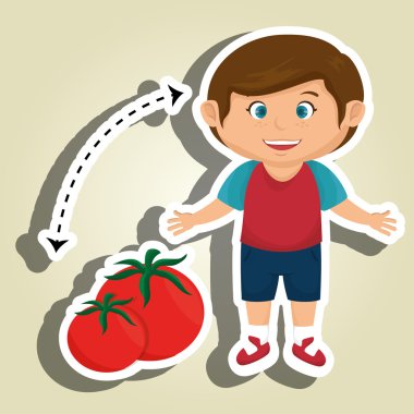 çocuk çizgi film domates sebze sağlık