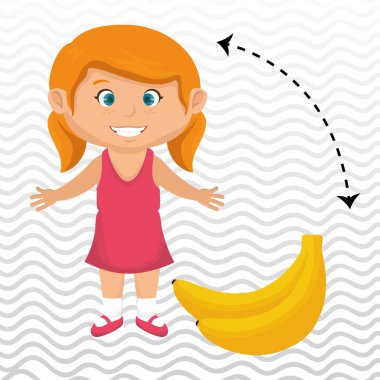 çizgi film kız şeftali meyve