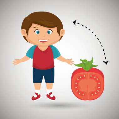 çocuk çizgi film domates sebze sağlık