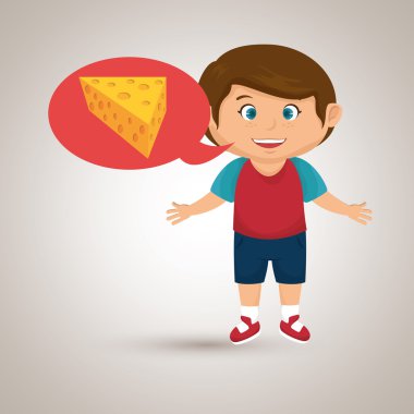çocuk çizgi film peynir yemek dilimlenmiş