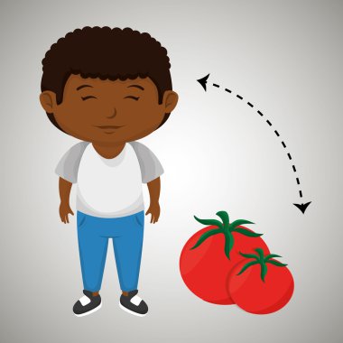 çocuk çizgi film domates sebze sağlık