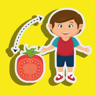 çocuk çizgi film domates sebze sağlık