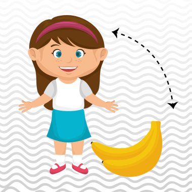 çizgi film kız şeftali meyve