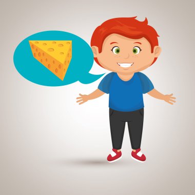 çocuk çizgi film peynir yemek dilimlenmiş