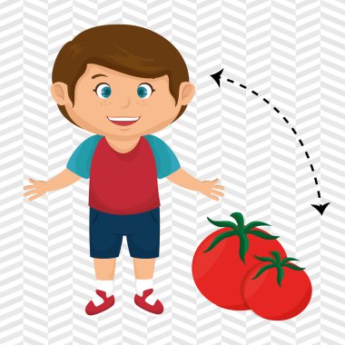 çocuk çizgi film domates sebze sağlık