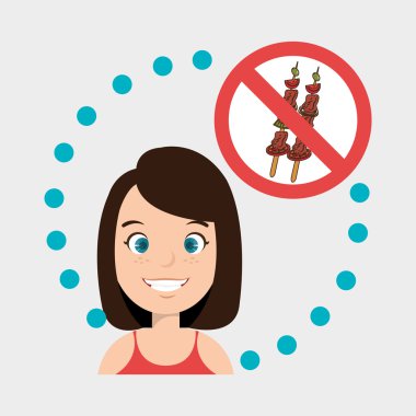 kadın karikatür lokanta yasaktır