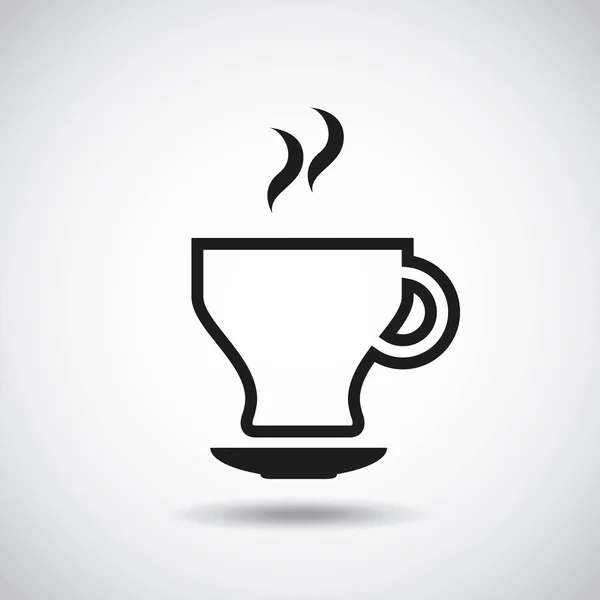 Heerlijke koffie drinken vers pictogram — Stockvector