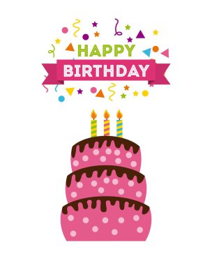 mutlu birrhday kek kutlama
