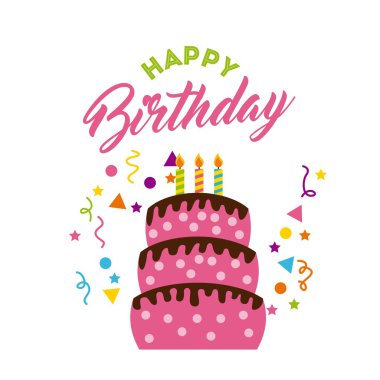 mutlu birrhday kek kutlama