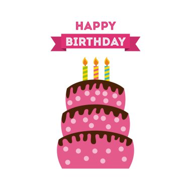 mutlu birrhday kek kutlama