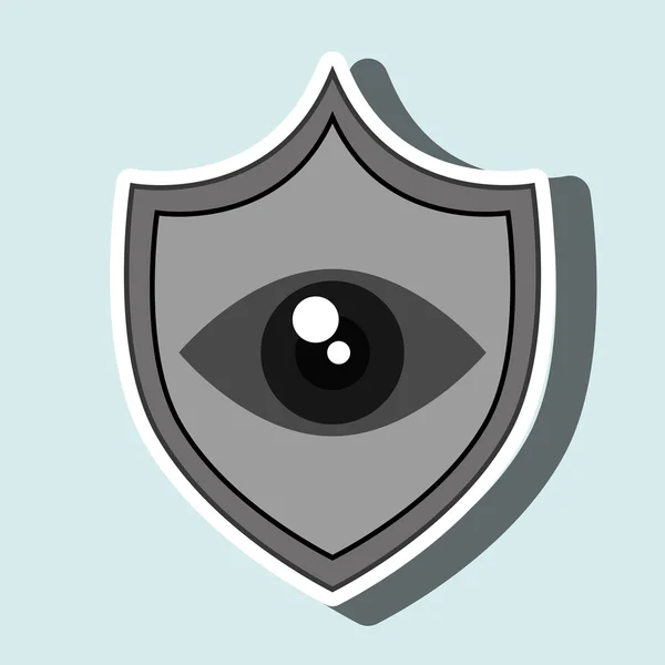 Símbolo ojo datos de alerta — Archivo Imágenes Vectoriales