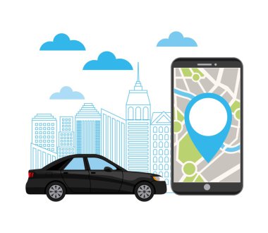 taşıma hizmeti app teknoloji simgesi