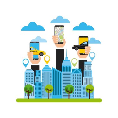 taşıma hizmeti app teknoloji simgesi