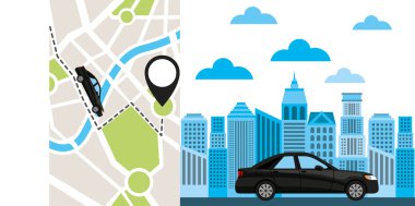 taşıma hizmeti app teknoloji simgesi