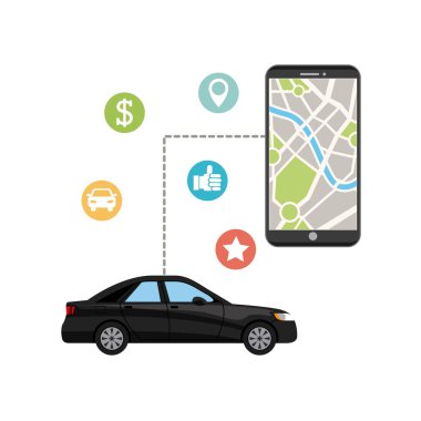 taşıma hizmeti app teknoloji simgesi