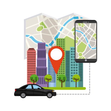 taşıma hizmeti app teknoloji simgesi