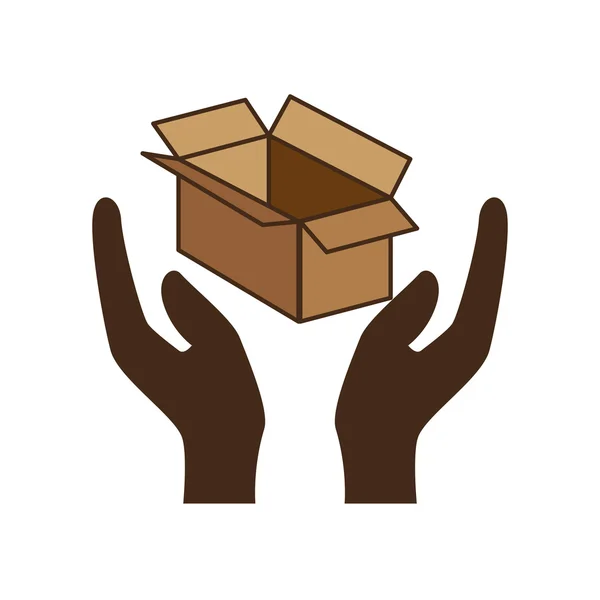 Carton box design — Stock Vector