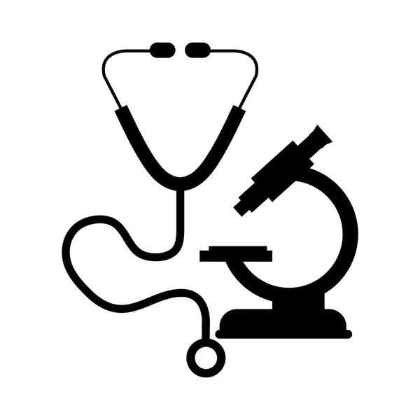 Estetoscópio ferramenta médica — Vetor de Stock