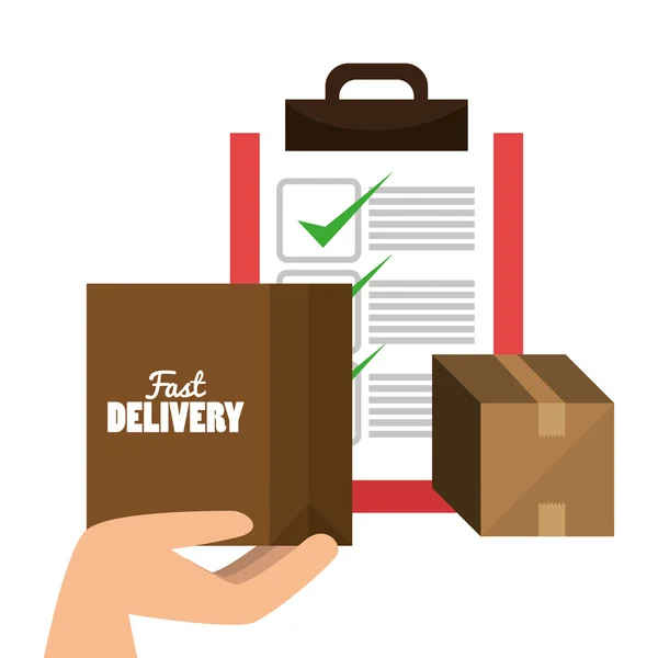 Fast delivery design — Stock Vector