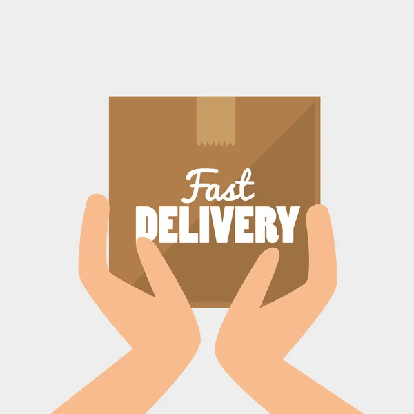 Fast delivery design — Stock Vector