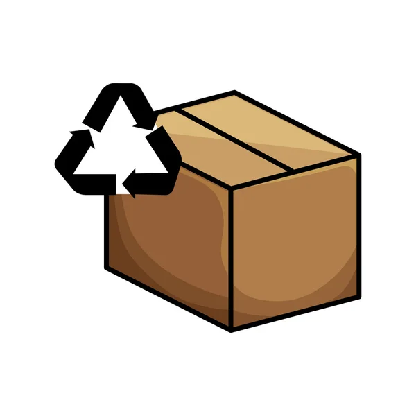 Karton kutu tasarım — Stok Vektör