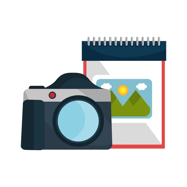 写真カメラ装置 — ストックベクタ