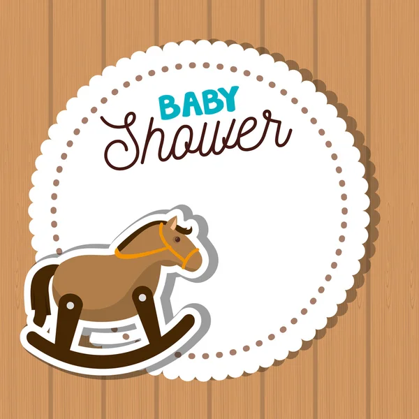 Baby dusch design — Stock vektor