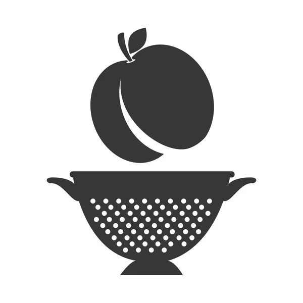 Colador de frutas y cocina — Archivo Imágenes Vectoriales