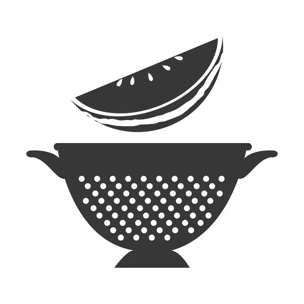 Escorredor de frutas e cozinha — Vetor de Stock
