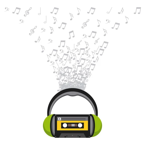 Icono de línea de entretenimiento musical — Vector de stock