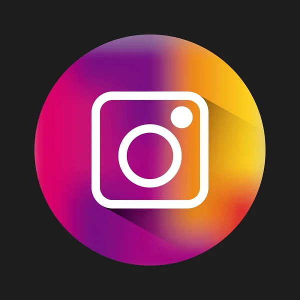 Instagram klasyczne godło ikona — Wektor stockowy