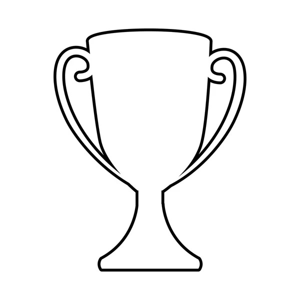 Trofeo ganador campeonato aislado — Vector de stock