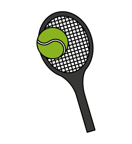 Racket tennis sport utrustning ikonen — Stock vektor