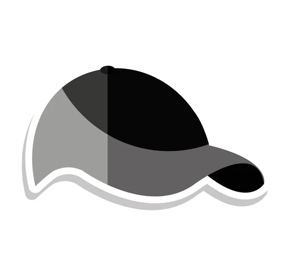 Chapeau de tennis équipement de sport icône — Image vectorielle