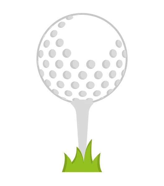 Labda golf sport felszerelések — Stock Vector