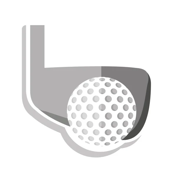 Ball golf sport equipment — Stock Vector