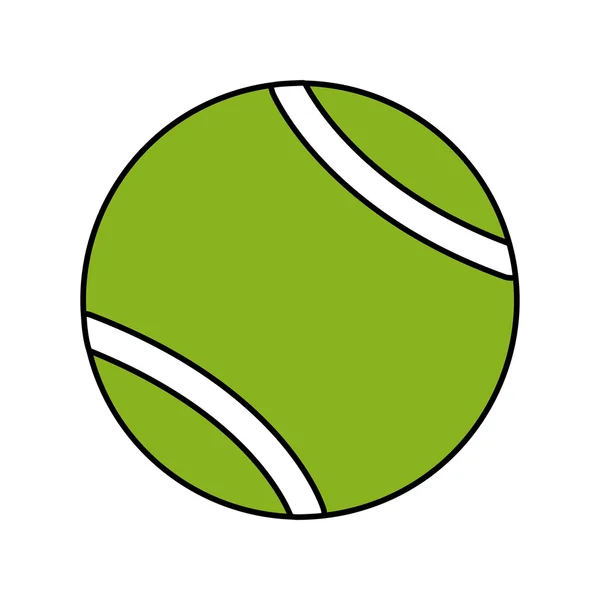 Ball tennis sport equipment icon — Stock Vector