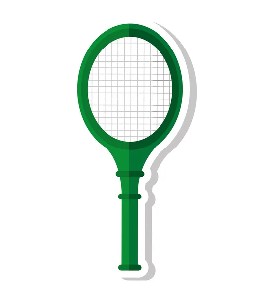 Raqueta tenis deporte equipo icono — Archivo Imágenes Vectoriales